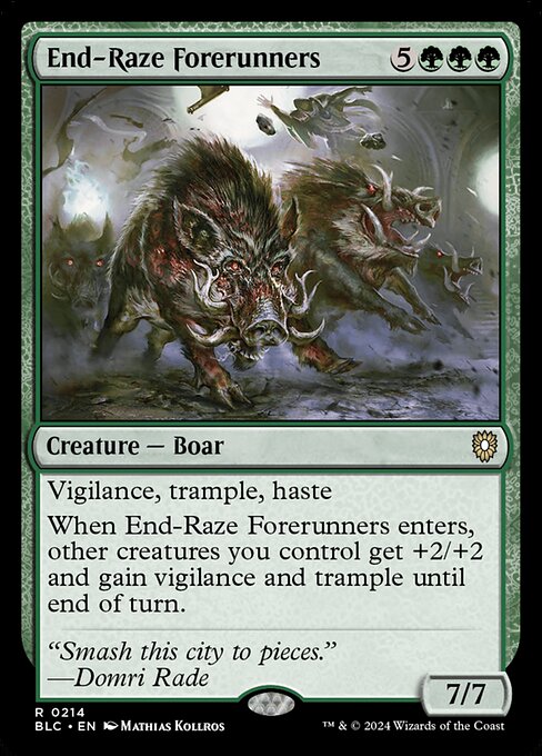End-Raze Forerunners BLC-214 Rare Near Mint Englisch