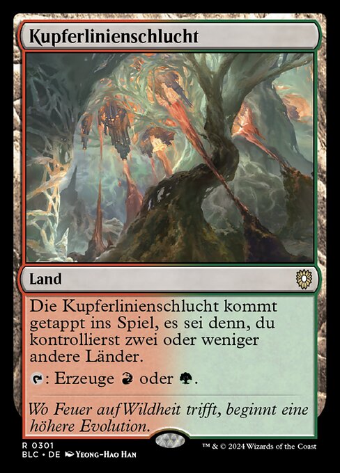 Kupferlinienschlucht BLC-301 Rare Excellent Deutsch