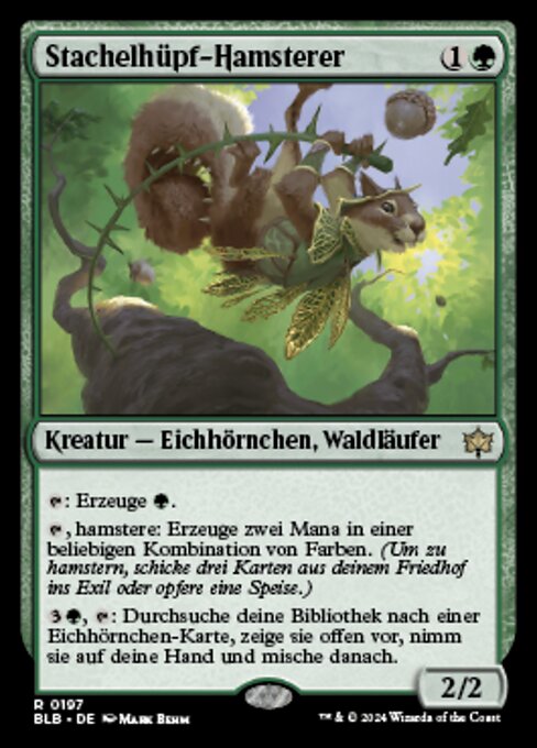 Stachelhüpf-Hamsterer BLB-197 Rare Near Mint Deutsch