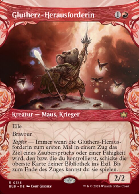 Glutherz-Herausforderin XBLB-315 Rare Near Mint Deutsch