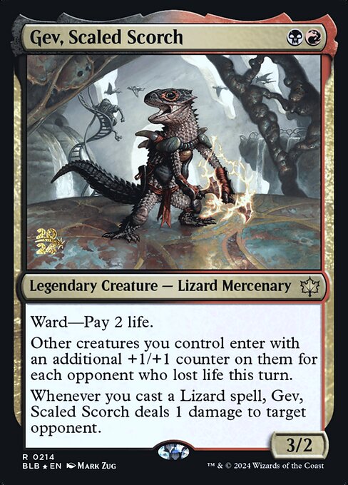Gev, Scaled Scorch PBLB-214 Rare Near Mint Englisch Foil
