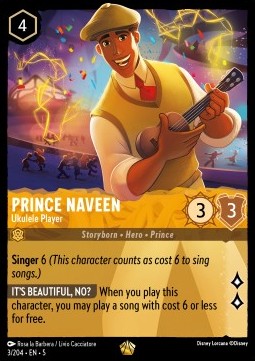 Prinz Naveen - Ukulelespieler (V.1) 5SSK-3 Legendary Light Played Englisch