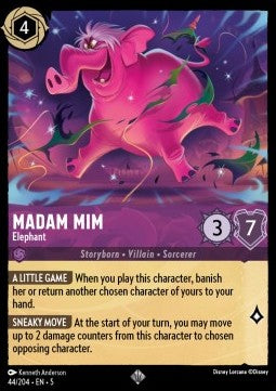Madam Mim - Elephant 5SSK-44 Super Rare Near Mint Englisch