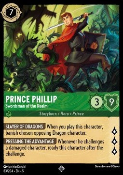 Prince Phillip - Swordsman of the Realm 5SSK-83 Super Rare Near Mint Englisch