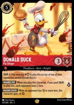 Donald Duck - Pie Slinger 5SSK-107 Legendary Near Mint Englisch