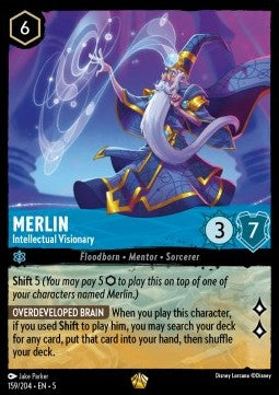 Merlin - Intellectual Visionary 5SSK-159 Legendary Near Mint Englisch Foil