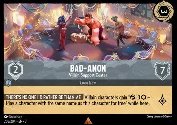 Bad‐Anon - Villain Support Center 5SSK-203 Rare Near Mint Englisch