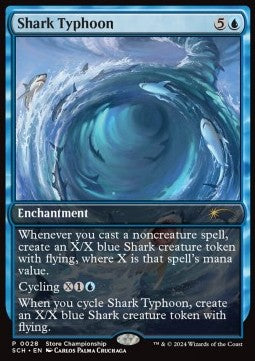 Shark Typhoon SCH-28 Rare Excellent Englisch Foil