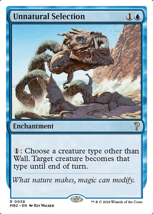 Unnatural Selection MB2-38 Rare Excellent Englisch