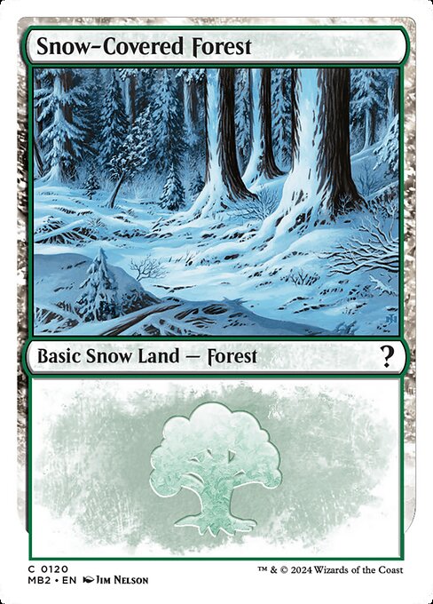 Snow-Covered Forest MB2-120 Land Excellent Englisch