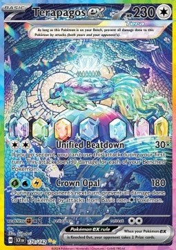Terapagos ex SCR-170 Special Illustration Rare Played Deutsch