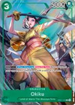Okiku (OP01-035) (V.3) UP Rare Near Mint Englisch