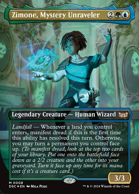 Zimone, Mystery Unraveler DSC-8 Mythic Near Mint Englisch Foil