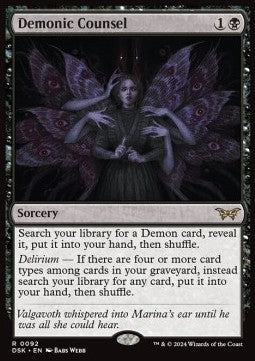 Demonic Counsel DSK-92 Rare Near Mint Englisch Foil