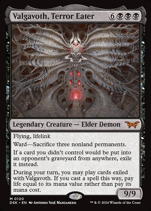 Valgavoth, Terror Eater DSK-120 Mythic Near Mint Englisch