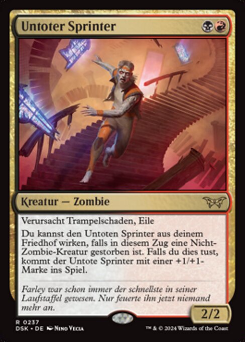 Untoter Sprinter DSK-237 Rare Near Mint Deutsch