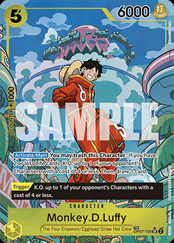 Monkey.D.Luffy (OP07-109) OP08 Special Rare Near Mint Englisch