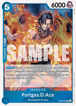 Portgas.D.Ace (OP08-052) (V.1) OP08 Rare Near Mint Englisch