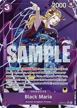 Black Maria (OP08-074) (V.2) OP08 Alternate Art Excellent Englisch