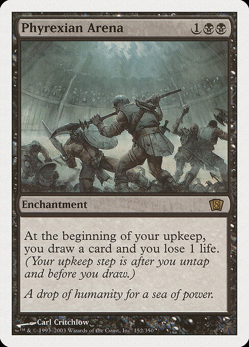 Phyrexian Arena 8ED-152 Rare Good Englisch