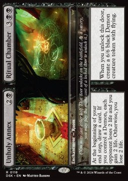 Unholy Annex // Ritual Chamber DSK-118 Rare Excellent Englisch Foil