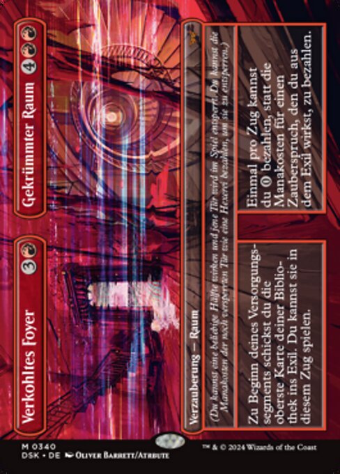 Verkohltes Foyer // Gekrümmter Raum XDSK-340 Mythic Near Mint Deutsch