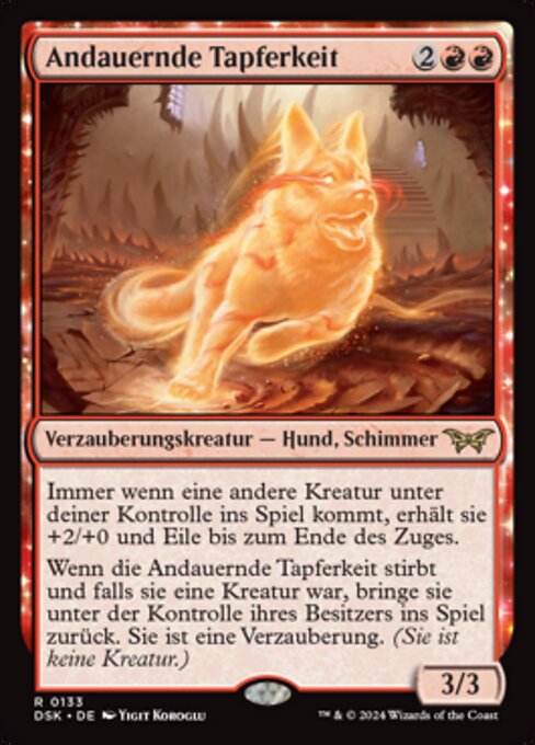Andauernde Tapferkeit DSK-133 Rare Excellent Deutsch