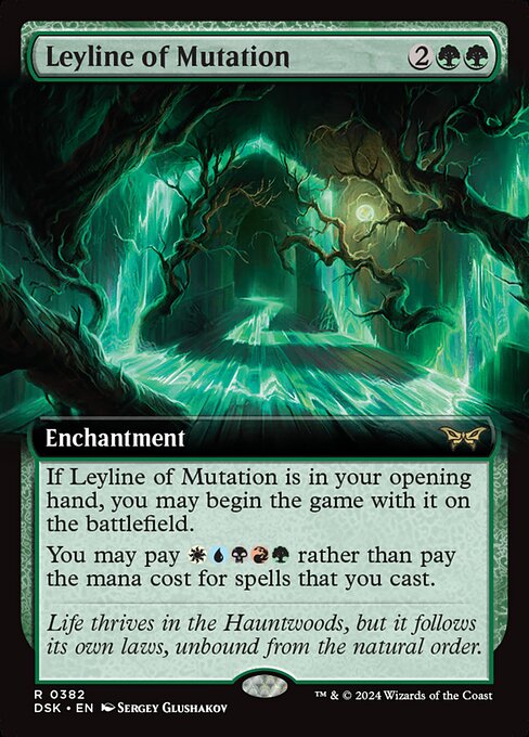 Ley-Linie der Mutation XDSK-382 Rare Near Mint Englisch Foil