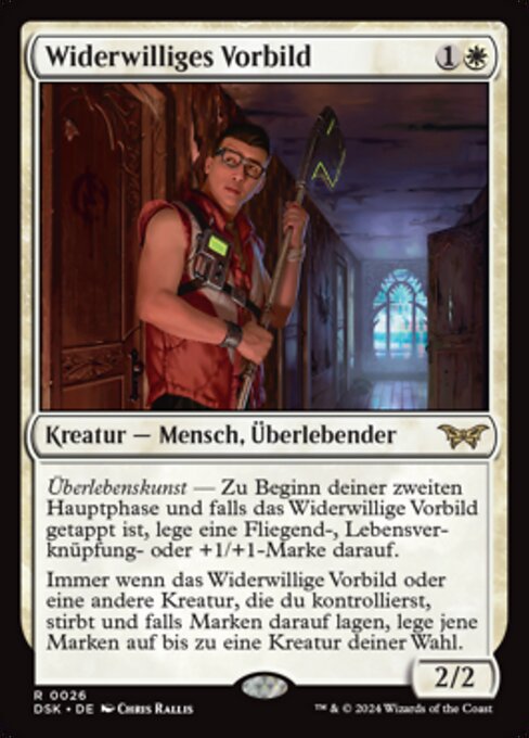 Widerwilliges Vorbild DSK-26 Rare Near Mint Deutsch Foil