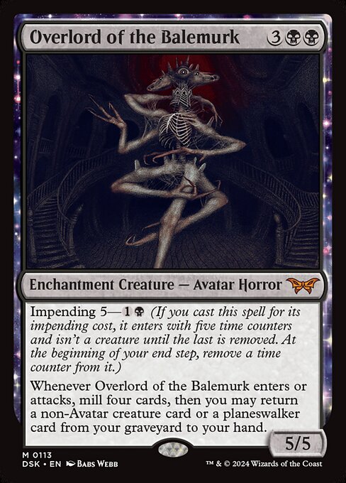 Overlord of the Balemurk DSK-113 Mythic Near Mint Englisch Foil