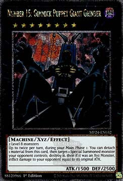 Nummer 15: Gimmick-Marionette Riesenfleischwolf MP24-032 Quarter Century Secret Rare Near Mint Deutsch 1. Auflage