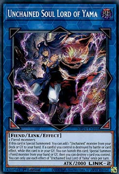 Losgekettete Seele Lord von Yama MP24-101 Secret Rare Near Mint Deutsch 1. Auflage