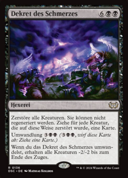 Dekret des Schmerzes DSC-136 Rare Near Mint Deutsch