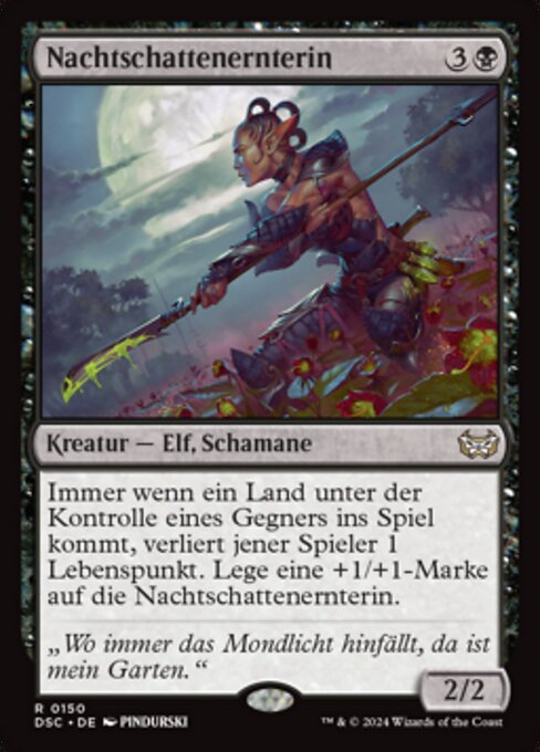 Nachtschattenernterin DSC-150 Rare Near Mint Deutsch