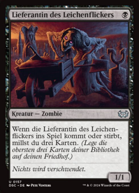 Lieferantin des Leichenflickers DSC-157 Uncommon Near Mint Deutsch