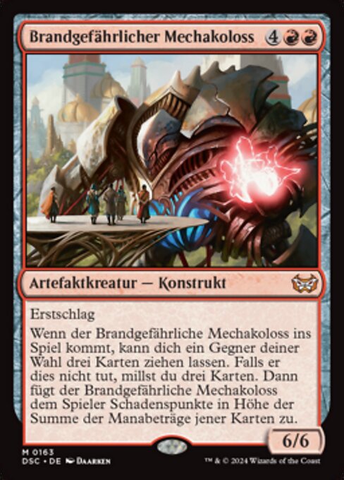 Brandgefährlicher Mechakoloss DSC-163 Mythic Near Mint Deutsch