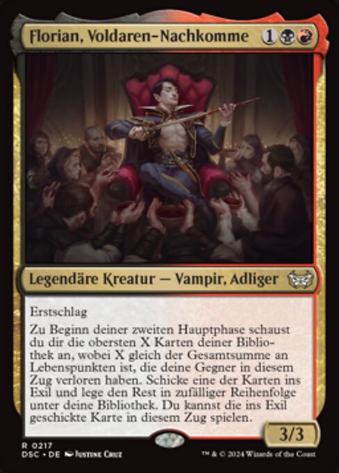 Florian, Voldaren-Nachkomme DSC-217 Rare Near Mint Deutsch