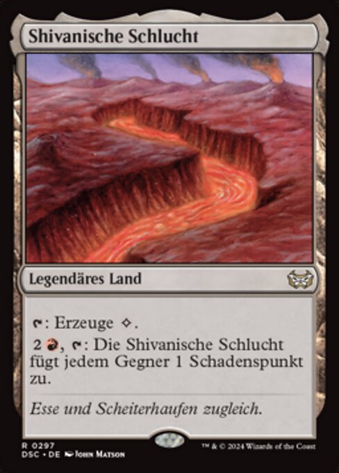 Shivanische Schlucht DSC-297 Rare Near Mint Deutsch