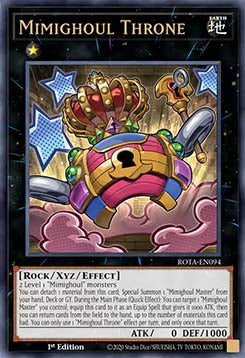 Mimighul Thron (V.1) ROTA-094 Ultra Rare Near Mint Deutsch 1. Auflage