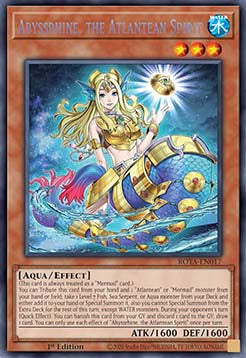 Abyssrhine, the Atlantean Spirit ROTA-017 Secret Rare Excellent Englisch 1. Auflage