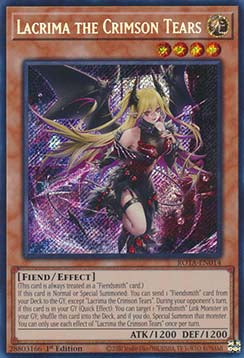 Lacrima, die blutroten Tränen (V.1) ROTA-014 Secret Rare Excellent Deutsch 1. Auflage