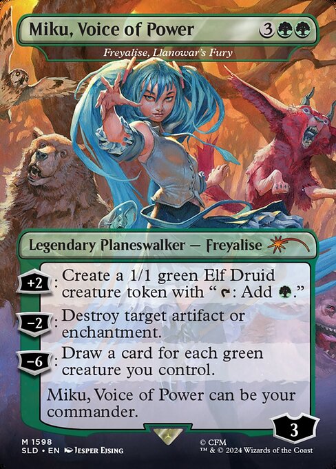 Freyalise, Llanowar's Fury SLDCTSS-1598 Mythic Near Mint Englisch Foil