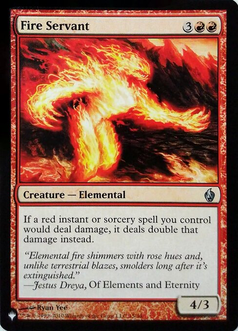 Fire Servant MB2R- Uncommon Excellent Englisch Foil