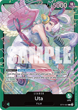 Uta ( ST11-001) ST-16 Leader Excellent Englisch