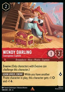 Wendy Darling - Mutige Kapitänin 6AZS-108 Rare Near Mint Deutsch Foil