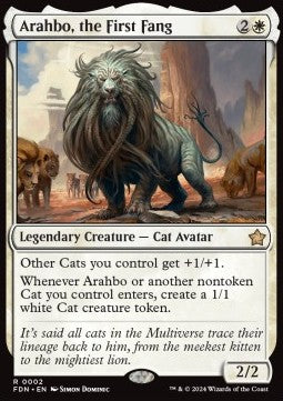 Arahbo, the First Fang FDN-2 Rare Near Mint Englisch Foil