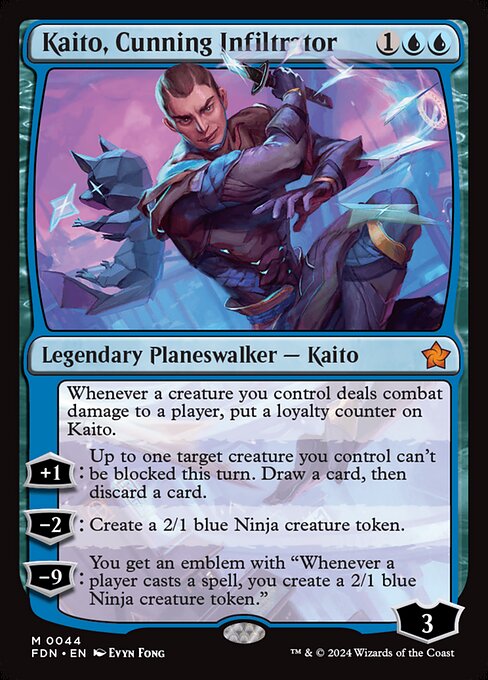 Kaito, Cunning Infiltrator FDN-44 Mythic Near Mint Englisch