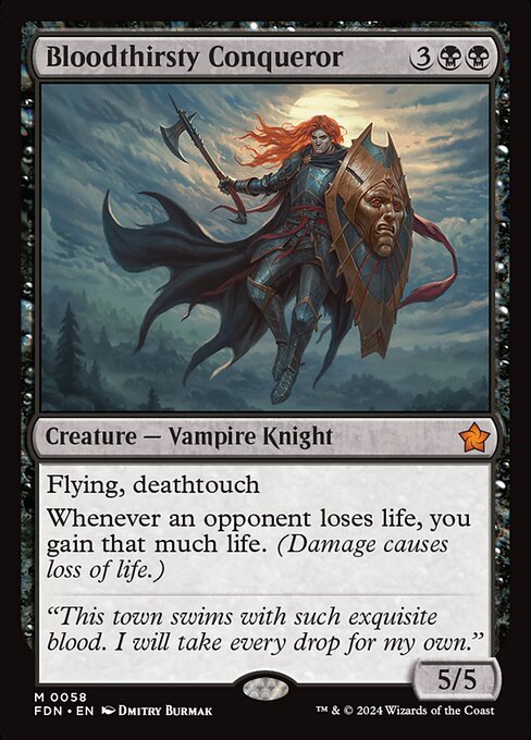 Bloodthirsty Conqueror FDN-58 Mythic Near Mint Englisch
