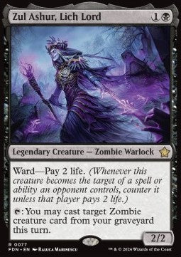 Zul Ashur, Lich Lord FDN-77 Rare Near Mint Englisch Foil