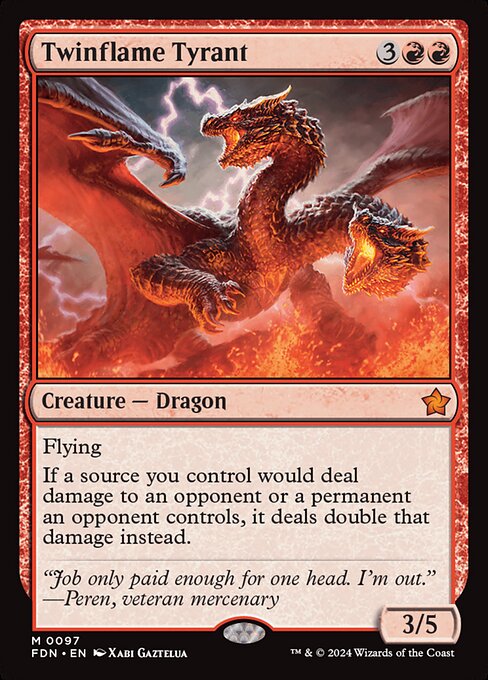 Twinflame Tyrant FDN-97 Mythic Near Mint Englisch